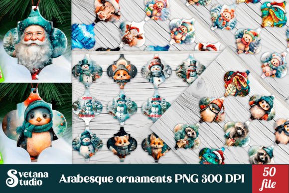 Download Arabesque Christmas Ornaments Bundle - Premium Resources