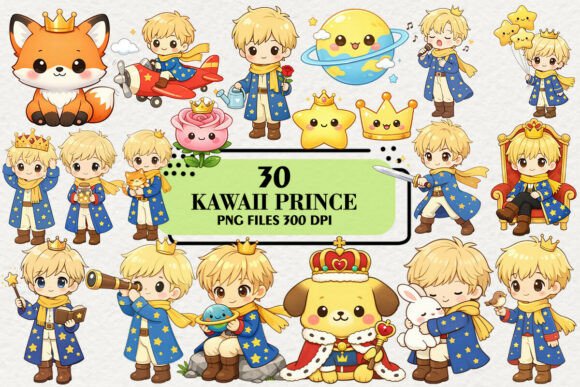 Download Kawaii Prince Sublimation Clipart - Prince Collection