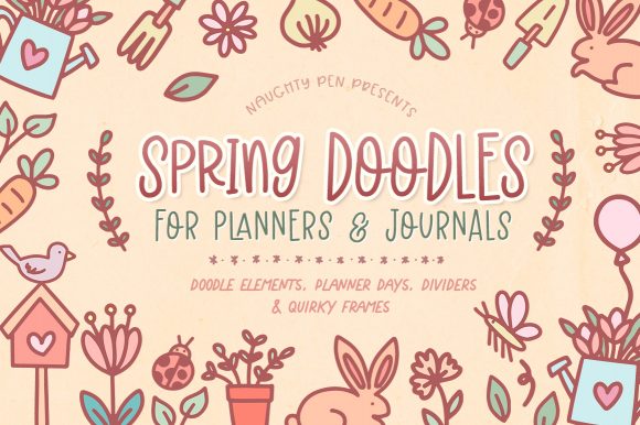 Download Spring Doodles for Planners and Journals - Doodles Collection