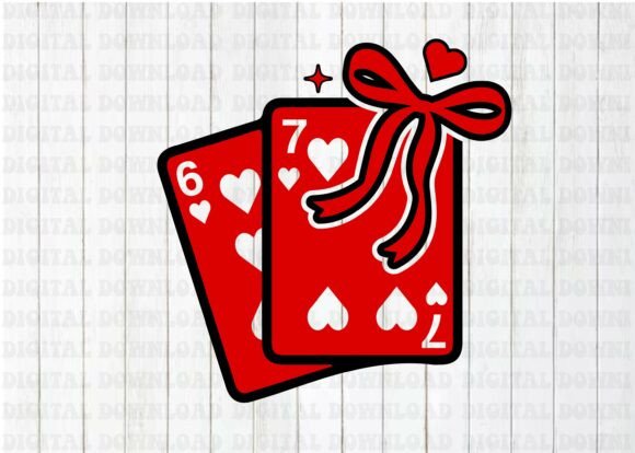 Download Playing Cards Valentine 6 7 Coquette - Premium Resources