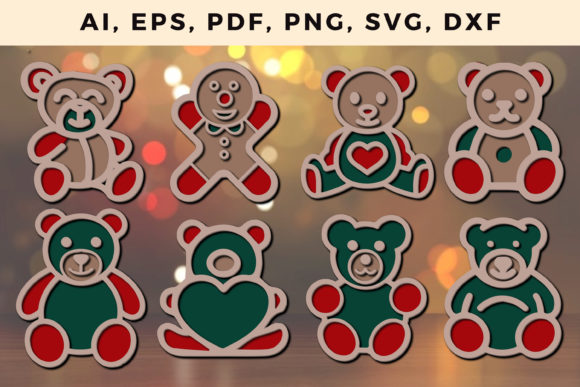 Download Layered Christmas Ornaments Bundle - Christmas ornaments bundle Collection